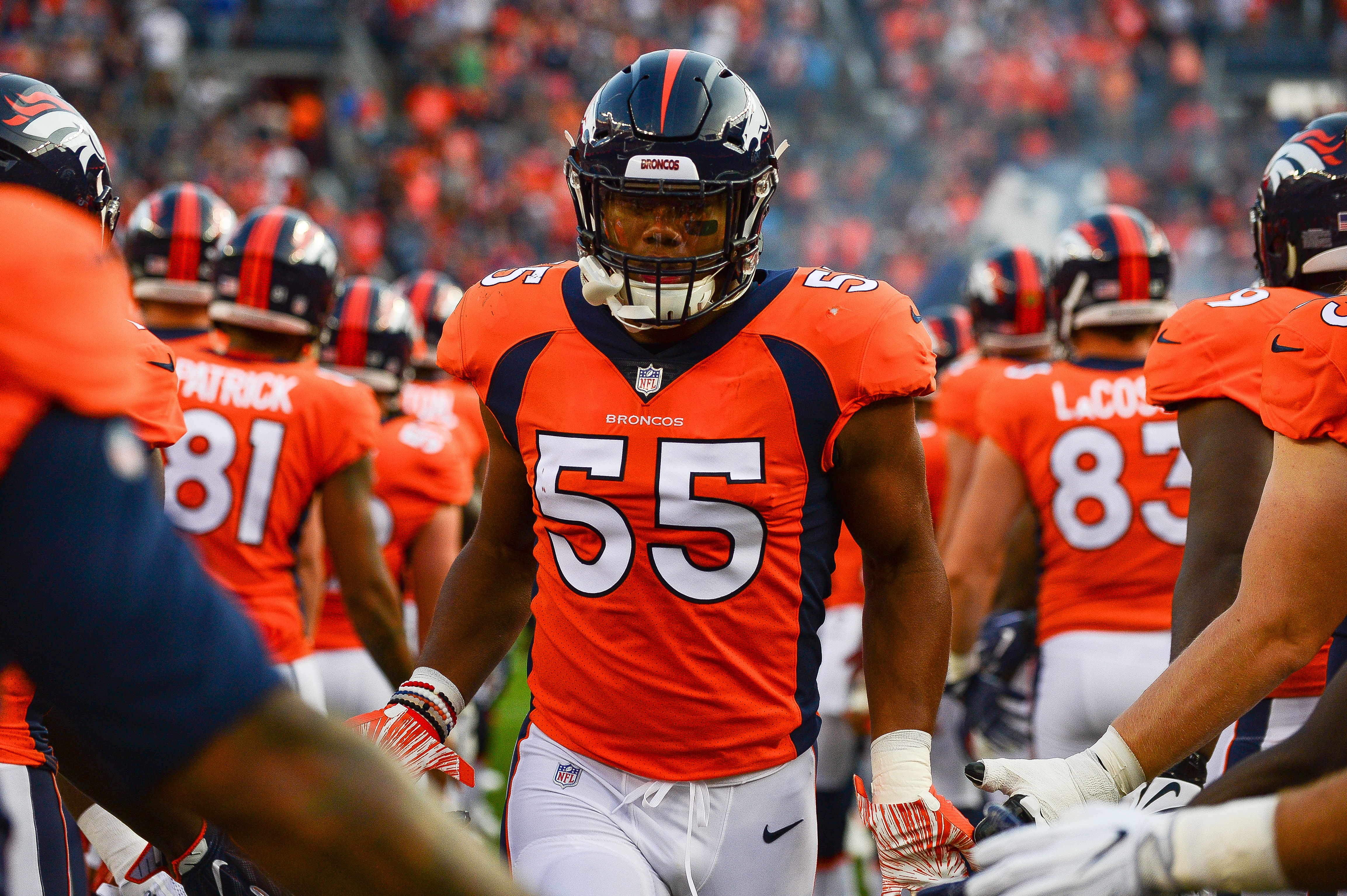Bye expects 811 sacks, rookie defensive POY for Bradley Chubb